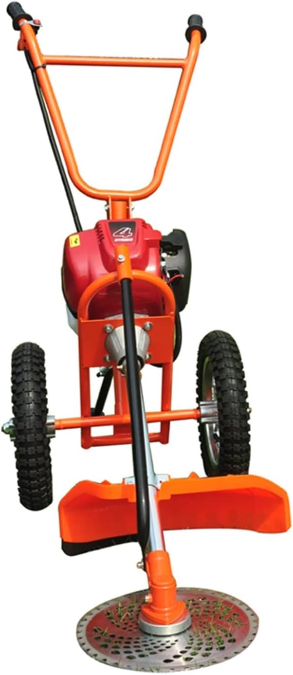 OUTFYT Rasentrimmer, Orange/Rot, Viertakt-Qualitäts-Multitool-Freischneider, 4-Takt-Motor, Benzin-, Rasenschneider