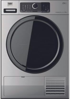 Beko Wärmepumpentrockner, Großzügiger 9 kg Wärmepumpentrockner für effizientes Trocknen verschiedener Textilien und Wäschemengen., 44 kg, Silber