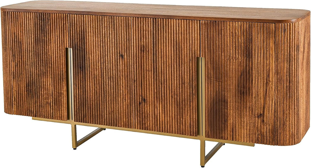 Riess Ambiente Sideboard, 160 cm, braun, Gatsby - - - Mangoholz mit Stauraum