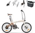 A Dece Oasis E-Bike, 14,5Kg, 250 W, Weiß, ADO Air Carbon Elektrofahrrad, ebike Damen/ebike Herren, Bike, klapprad Riemenantrieb IPS LCD Display