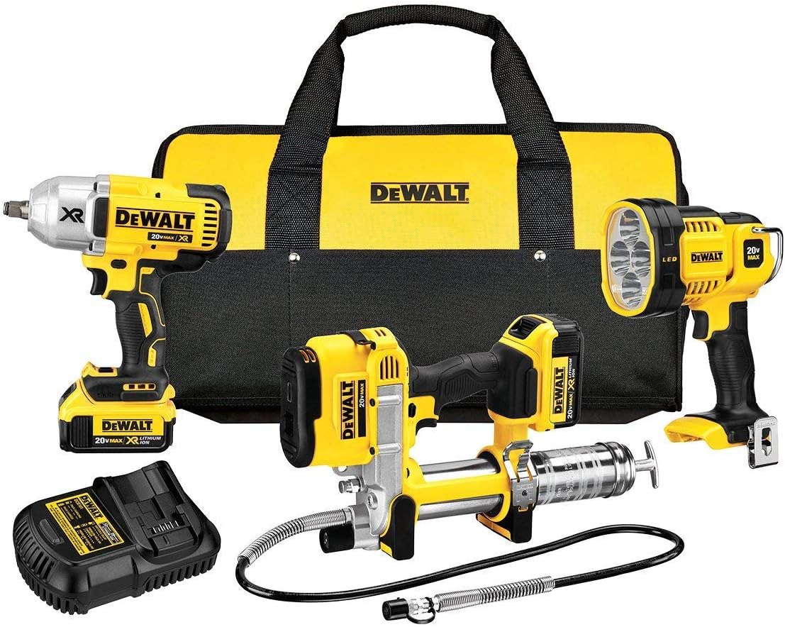 DEWALT Elektrowerkzeug, Gelb/Schwarz, DCK397HM2 Lithium-Ionen 3-Werkzeug-Kombi-Set