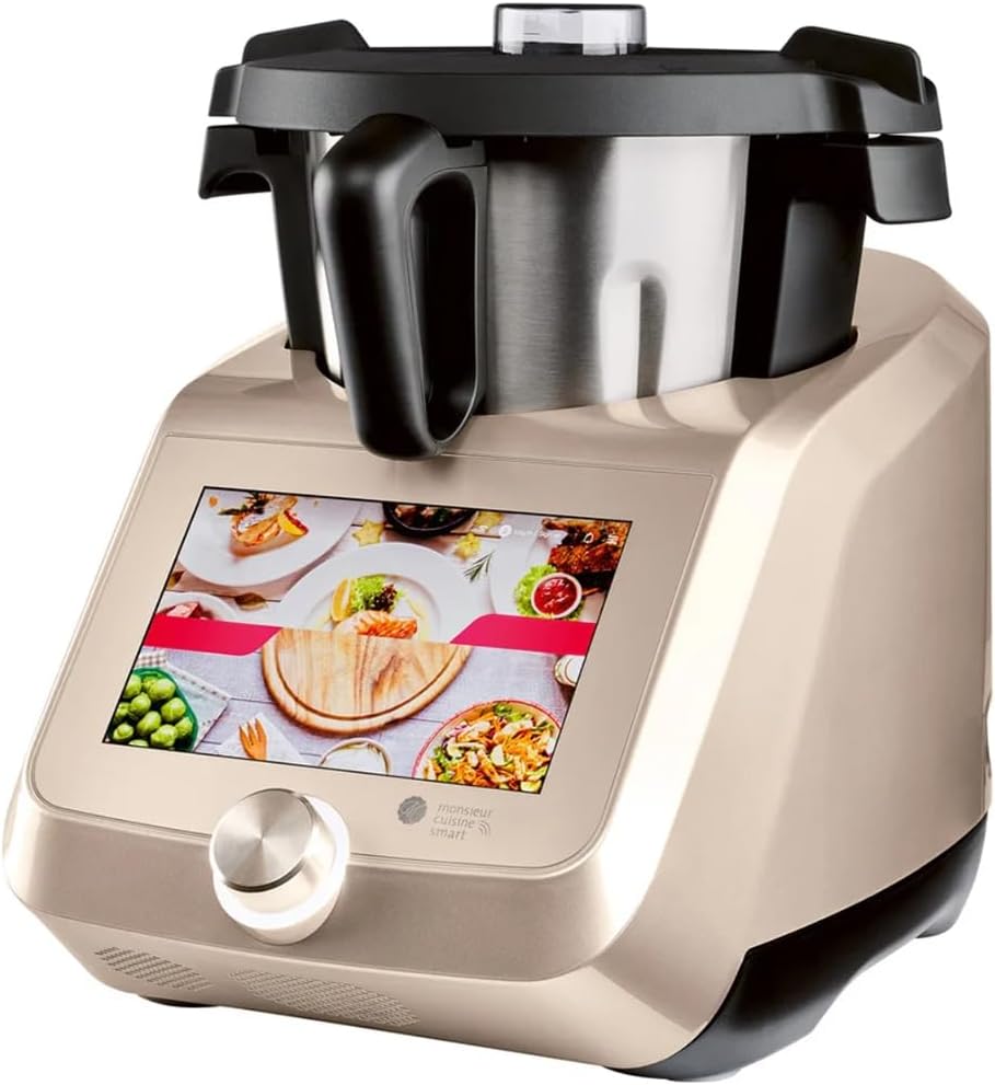 PSIDE Universalküchenmaschinen, Champagner/Schwarz, SILVERCREST Küchenmaschine Monsieur Cuisine Smart SKMS