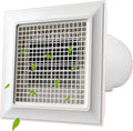 UNNS Ventilator, 30x30CM, Abs Plastik, Weiß, Abluft Badezimmer Deckenlüftungsventilation Lüfter Direkter, Size : )