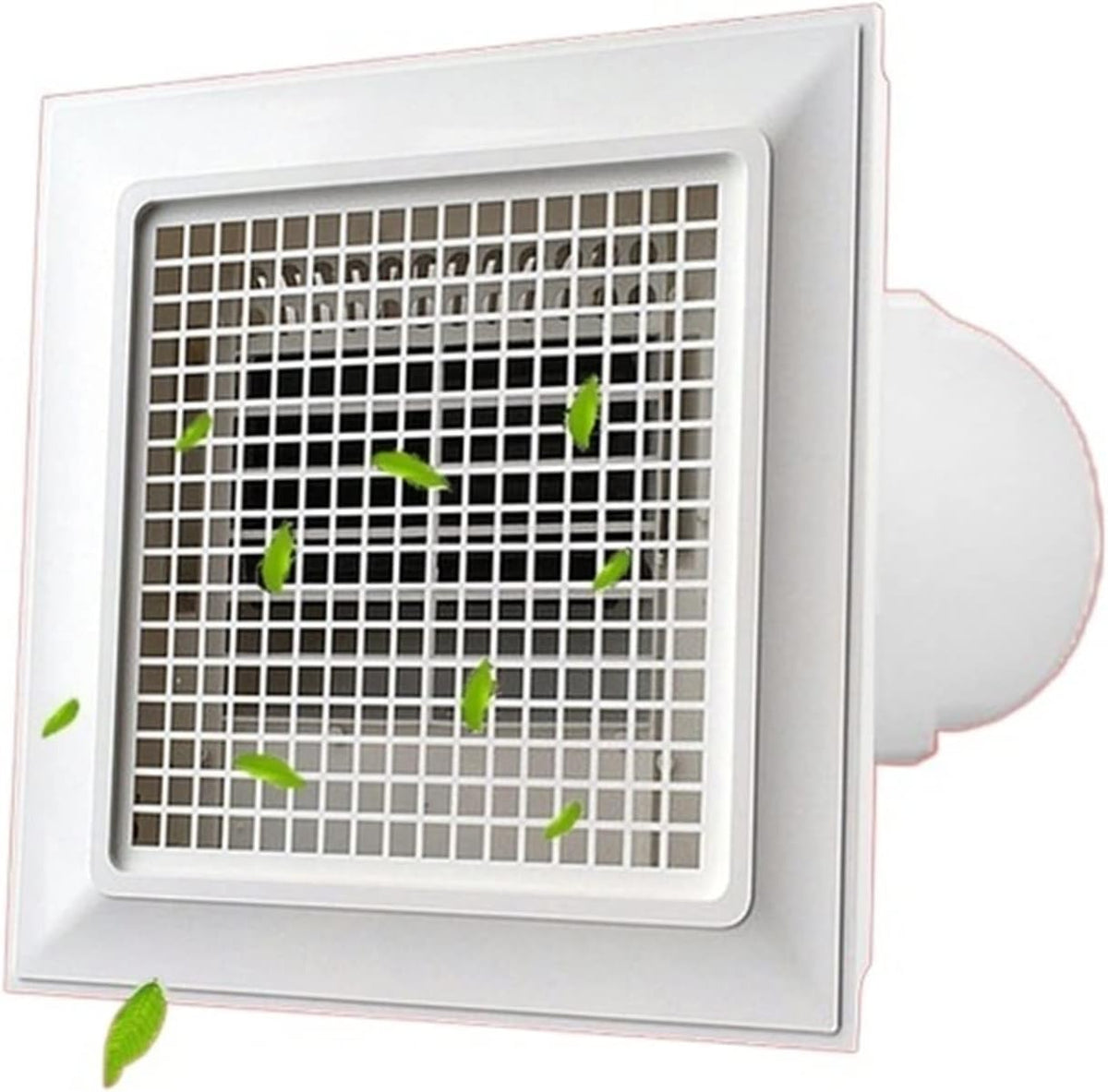 UNNS Ventilator, 30x30CM, Abs Plastik, Weiß, Abluft Badezimmer Deckenlüftungsventilation Lüfter Direkter, Size : )