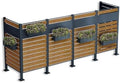 Metzler Mülltonnenbox, 240l, 4 M, Anthrazit, Mülltonnenzaun mit Sichtschutz und wetterfester, modular erweiterbar