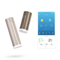 Netatmo Wetterstationen, Schwarz, Wetterstation ORIGINAL - 2. Generation, Innen & Außen, Temperatur, Luftfeuchtigkeit
