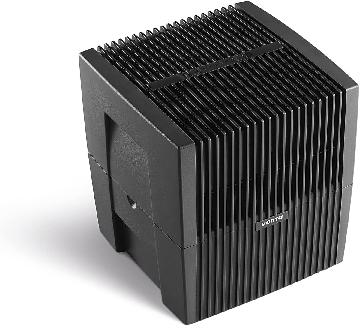 VENTA Luftbefeuchter für ein Zimmer, 24 dB, 40 m, 7 l, Schwarz, Luftbefeuchter LW25, sehr leise (A), energieeffizient 3 Watt