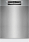 Bosch Geschirrspüler, 13 Maßgedecke, 60 cm, Silber, Serie 4, Unterbau-, Edelstahl, SMU4EAS24E