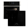 KKT KOLBE Backofen, 60 cm, 59 cm, Schwarz, Autarkes Herdset: Einbau EB8016ED + Induktionskochfeld