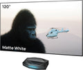 AWOL Beamer, Mehrfarbig, VISION Aetherion Pro + 120' Fester Projektorbildschirm-Set, 4K UHD HDR10+, Dolby Vision und Atmos