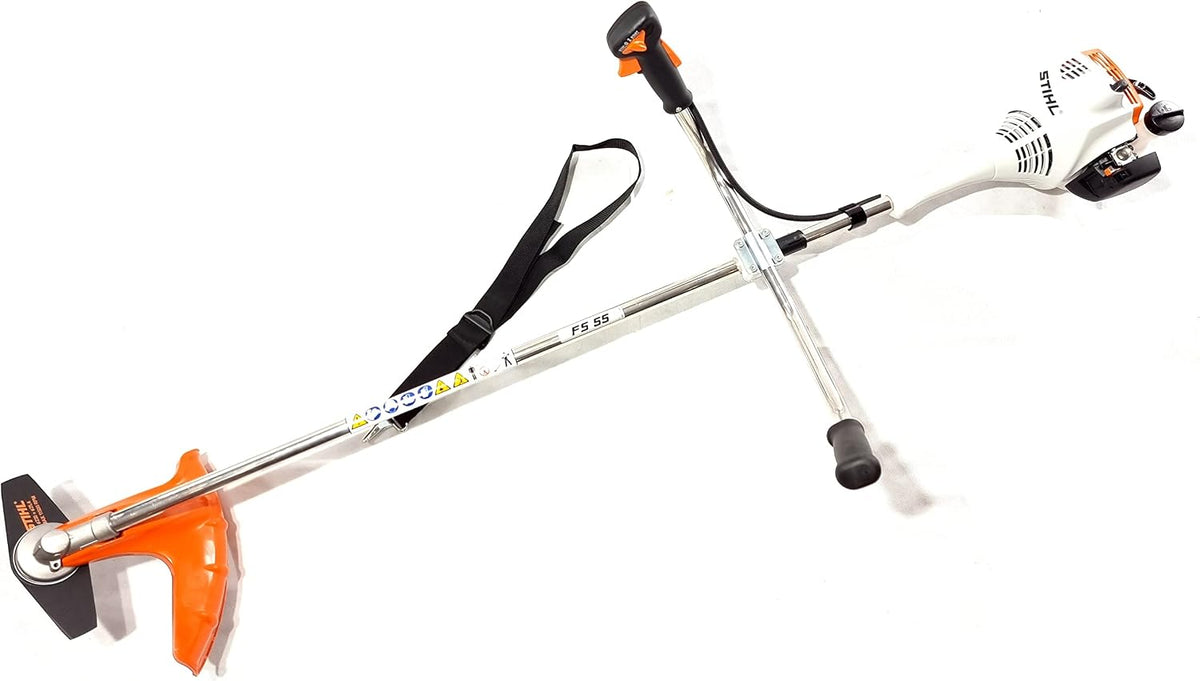 Stihl Rasentrimmer, Weiß/Orange/Schwarz, FS 55 41400112396 Motorsense/ + Schutzbrille