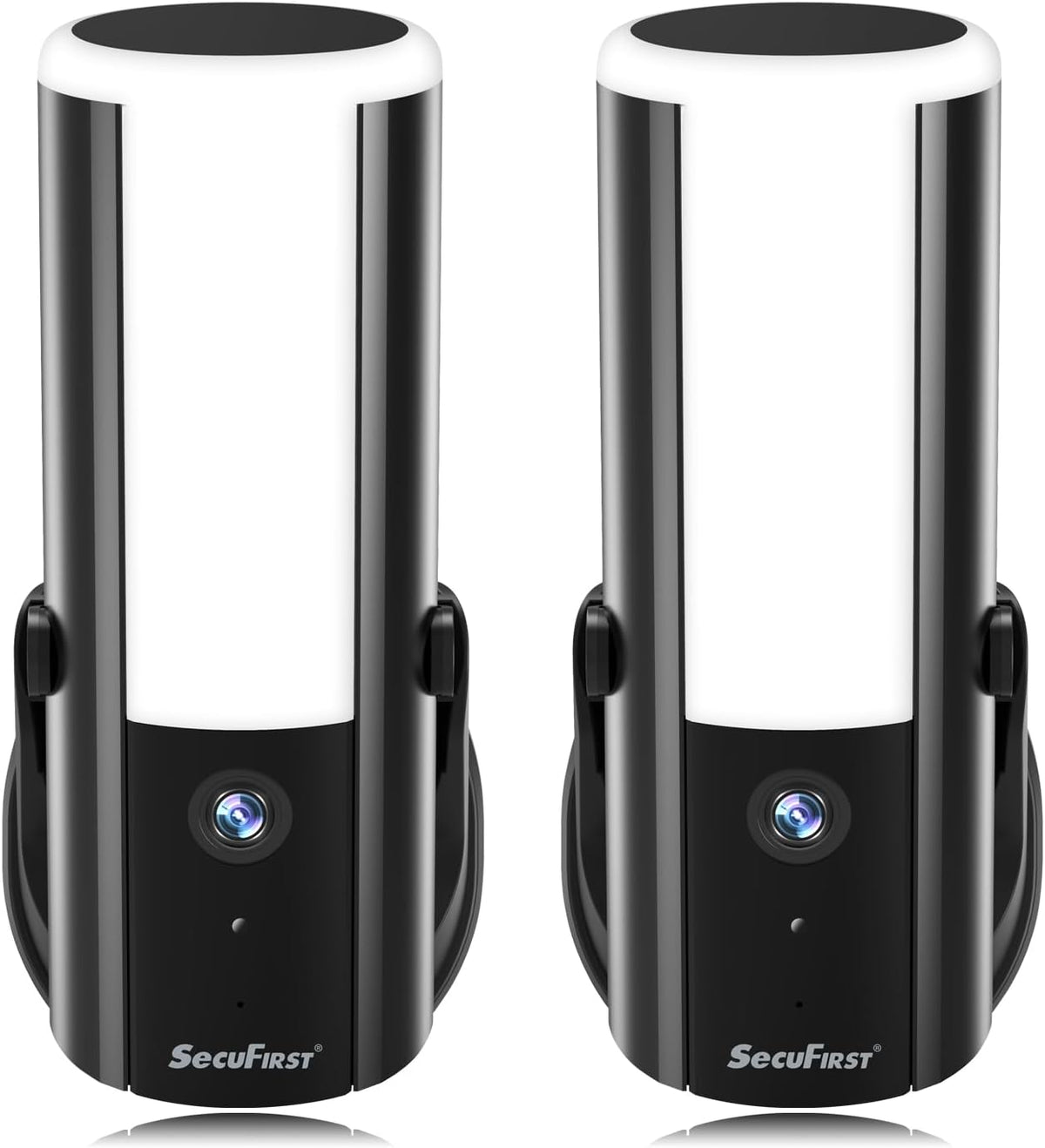 SecuFirst Kamera, 10 W, Weiß, Wandleuchte, Kabelgebundene Außenleuchte mit mit Bewegungsmelder, 900LM, 2K Outdoor Überwachung mit LED Strahler