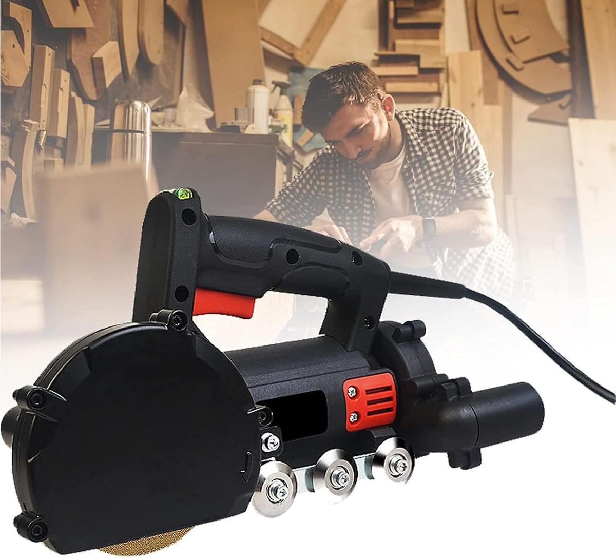 Fliesenschneider, 1,2 mm, Schwarz, Elektrische Fliesenreinigungsmaschine, Bodenfliesen-Spaltreiniger mit Sägeblatt