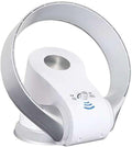 Syntesy Tischventilatoren, 30 cm, Weiß/Silber, Unsichtbarer Ventilator