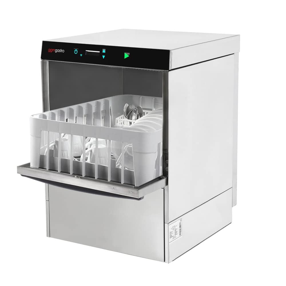 GGM Gläserreinigungsmaschine, 2,97 kW, Transparent, Gastro Gläserspülmaschine 400x400 mm