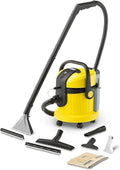Karcher Matratze, 230 mm, 1 bar, 1 l, Schwarz/Gelb, SE 4002 Waschsauger (2- in-1 integrierter Sprühschlauch, extra Waschdüse zur Polsterreinigung