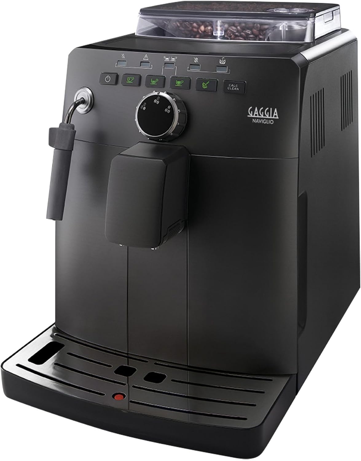 Gaggia Kaffeevollautomat, 1850 W, Schwarz, für Espresso und Cappuccino, Kaffeebohnen, 15 Riegel, 100 % Made in Italy