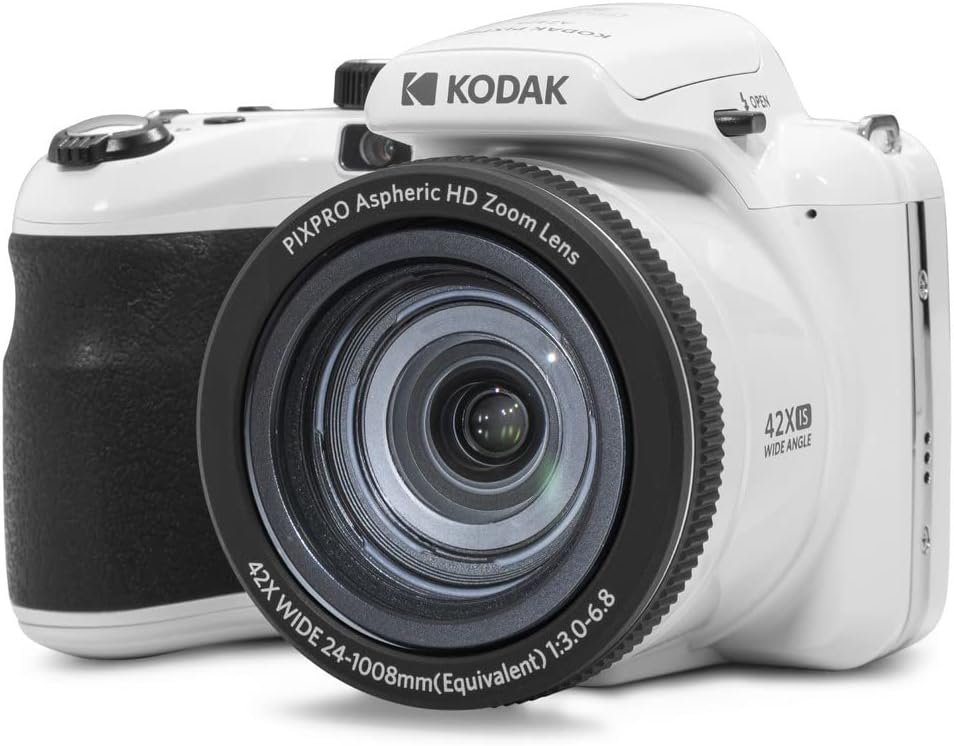 KODAK Kamera, 24 mm, Rot, Pixpro Astro Zoom AZ425 - Digitale Bridge-, 42X optischer Zoom, Weitwinkel, 20 Megapixel