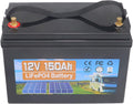 12 V Rasenmäher, 150 Ah, 1920 W, 12 V, Schwarz, LiFePO4 Batterie, 100A BMS, 6000-15000 Zyklen Deep Cycle Lithium Akku