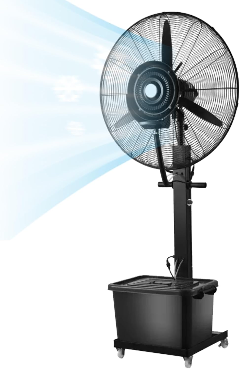 Outdoor Ventilator, Weiß, Nebel mit hoher Geschwindigkeit, 3 Geschwindigkeitsstufen, Büro und gewerbliche Räume