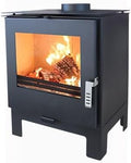 Nana IF Kaminofen, 7,5 kW, Schwarz, Holzofen Verso Kara L, - Effizienter Holzofen für gemütliche Wärme und stilvolles