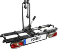 EUFAB E-Bike, 142 x 70 x 58 cm, Schwarz, 12010LAS Fahrradträger POKER-F, geeignet, komplett vormontiert, Diebstahlschutz