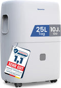 Newentor Luftentfeuchter, 215m, 25 L, 80m, Weiß, Entfeuchter elektrisch keller, Raumentfeuchter elektrisch, mit Timer