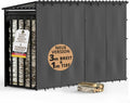 LAWA Living and Lifestyle Holzlager, 300x105x185 cm, 33 cm, 25 cm, 1m, Schwarz