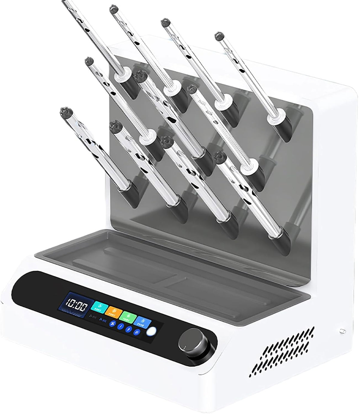 Wäschetrockner, ≤ 45 dB., Schwarz, Elektrischer Luftstromtrockner, Labor-Trockengestell mit 11 Kanälen, Drehzahlbereich 300 ~ 5000 U/m