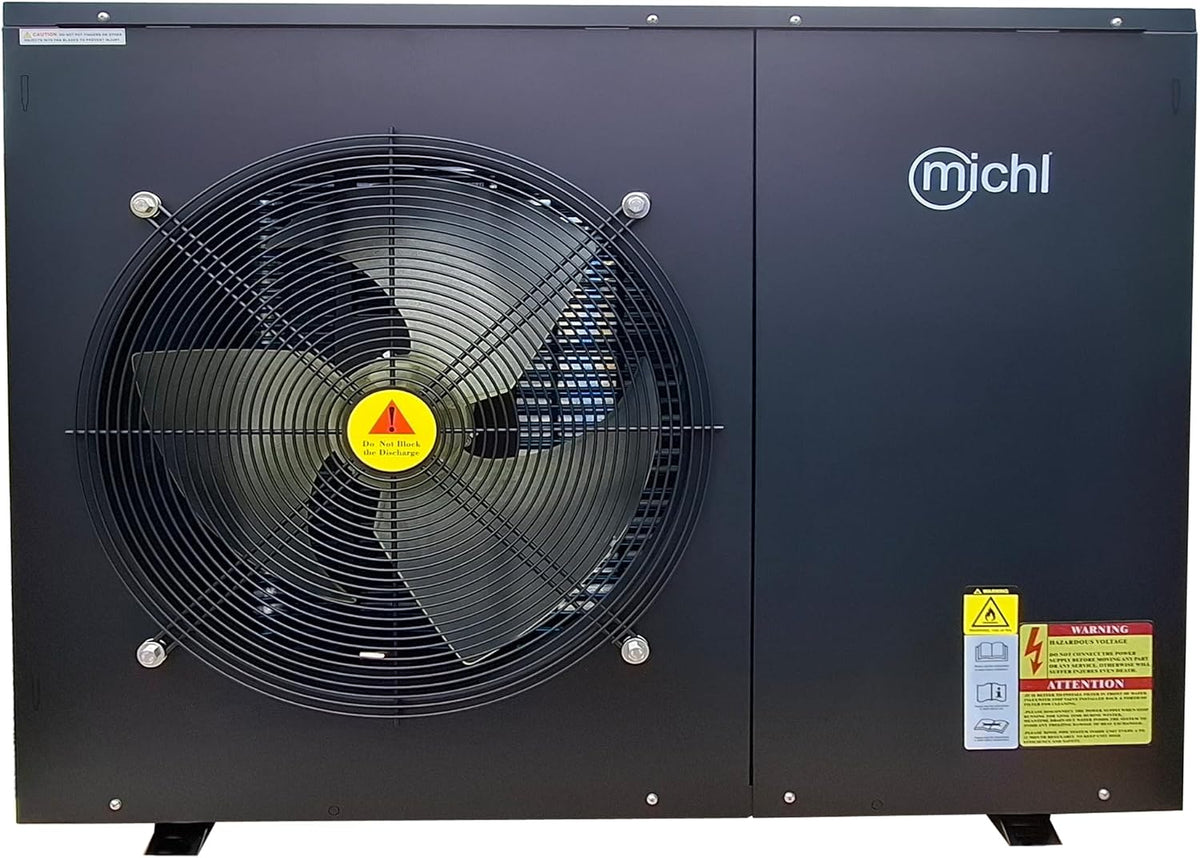 michl Kompressor, 11 kW, Schwarz, Luft-Wasser Wärmepumpe Monoblock Inverter TWRE-K04/V3b R290