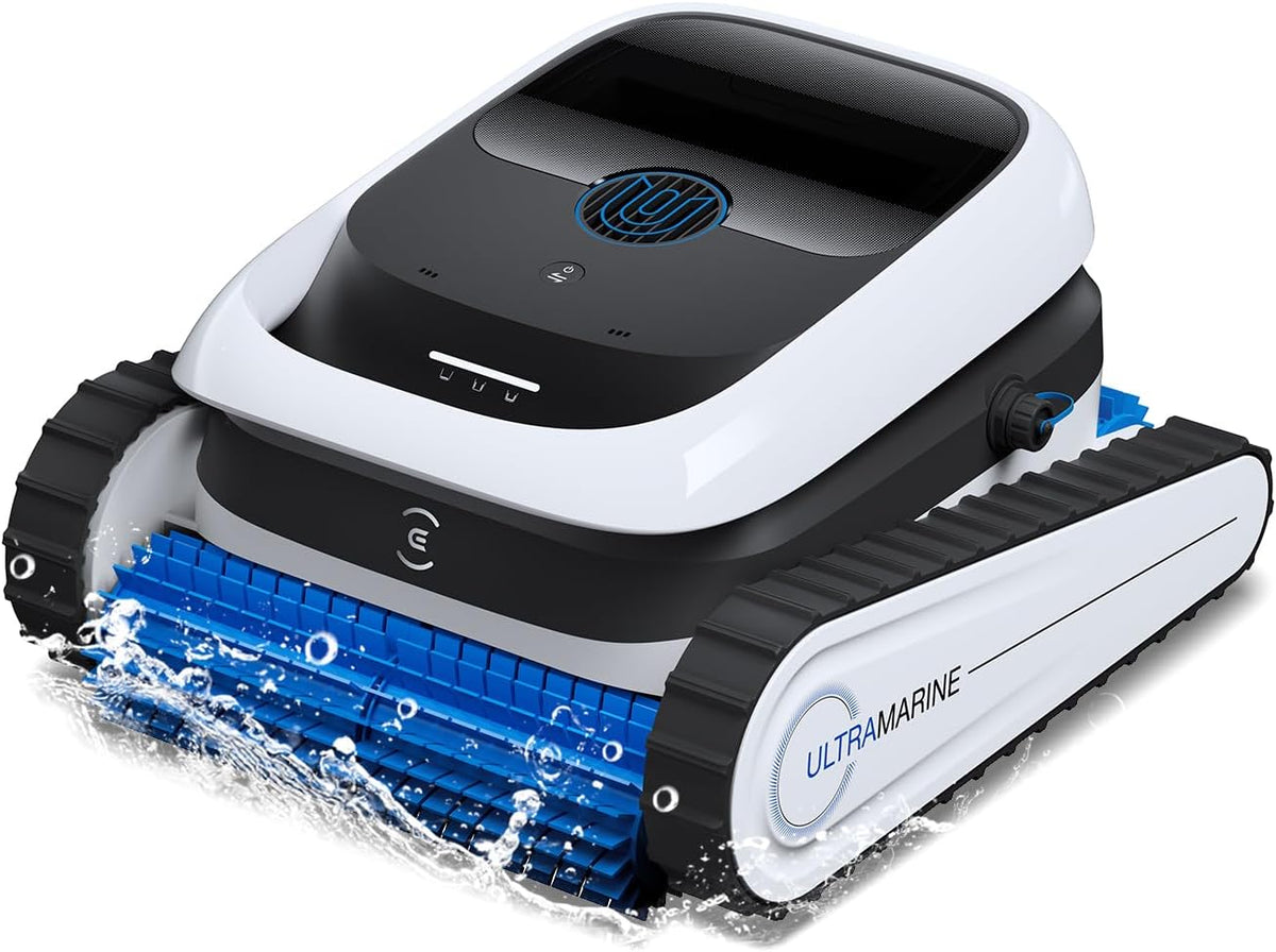 ECOVACS Saugroboter, 180m, Weiß, Ultramarine P1 Poolroboter für Boden und Wände, 180 Min. Akku, bis zu ², 4800 GPH UltraPure-Saugkraft