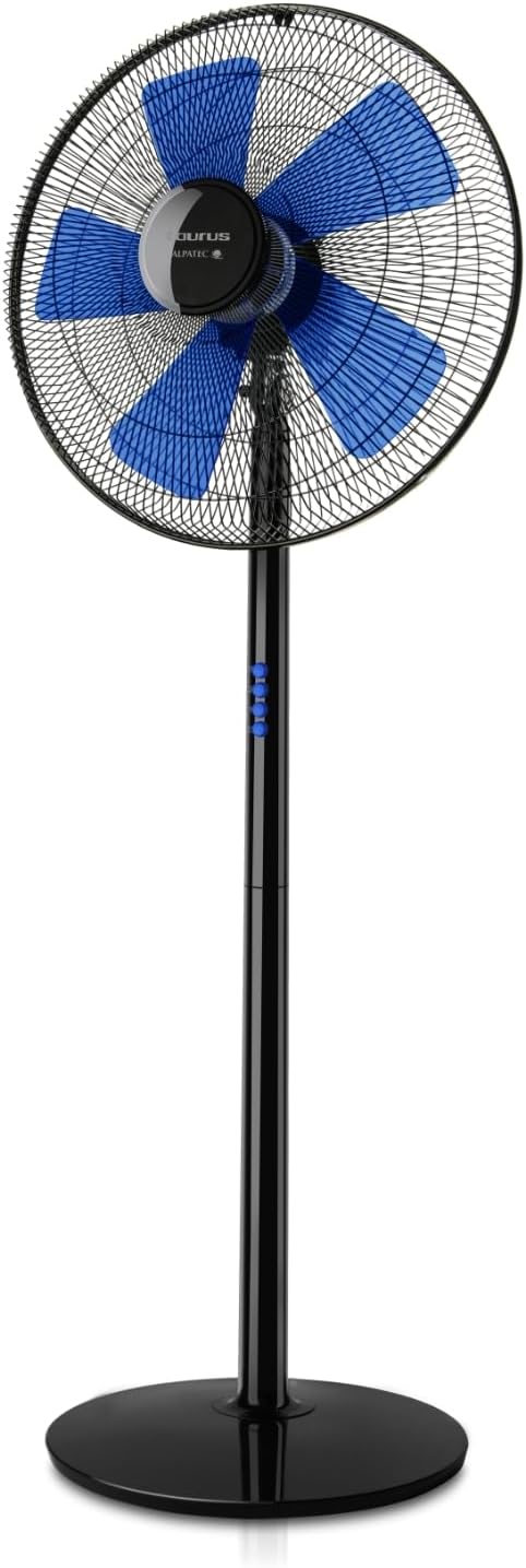 Taurus Turmventilator, 132 cm, 40 cm, 40 W, mehrfarbig, Boreal Elegance 16C Oszillierender Säulenventilator, Höhe
