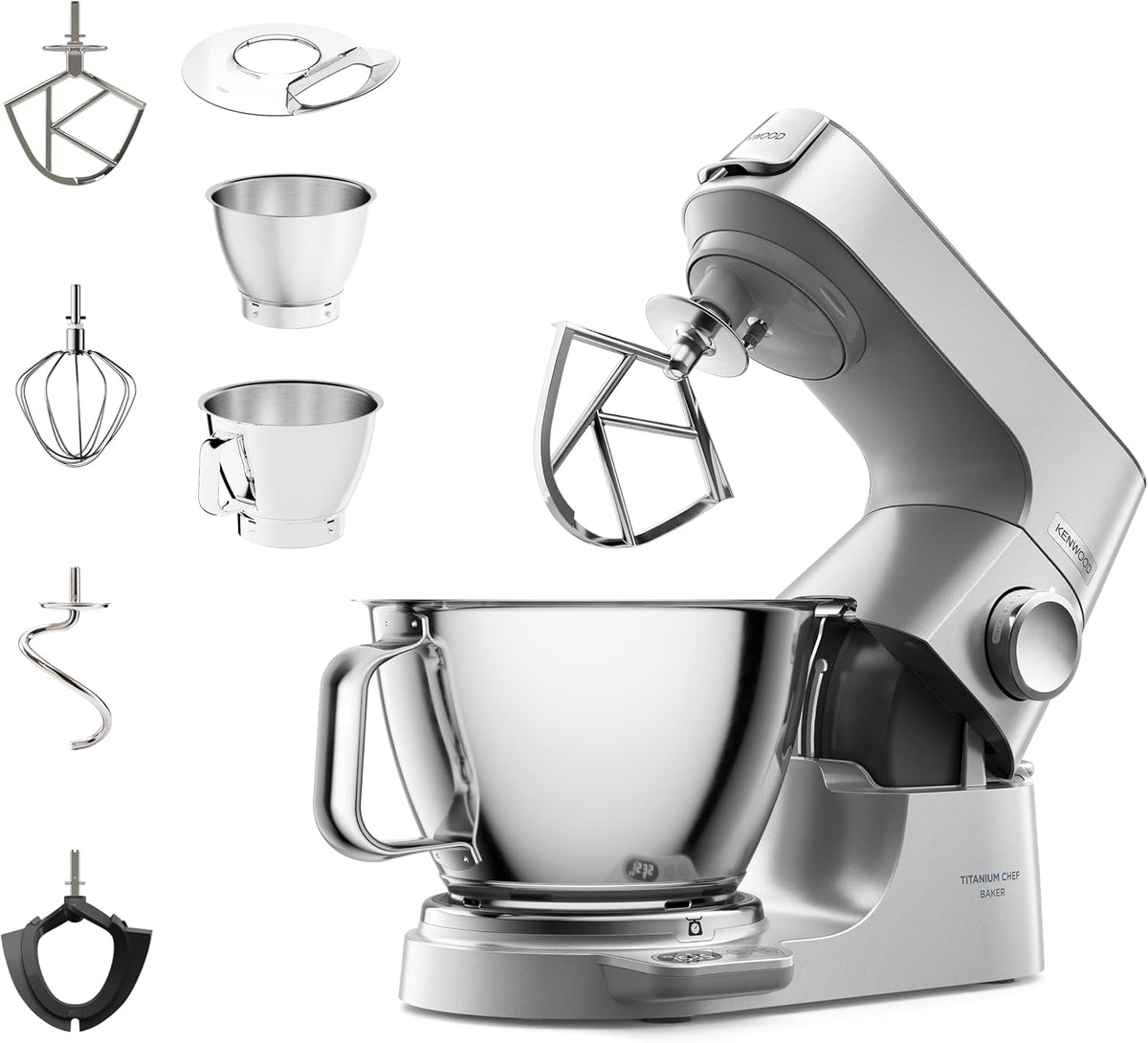Cookit Küchenmaschine mit Kochfunktion Universalküchenmaschinen, 1200 W, 3,5 L, Silber