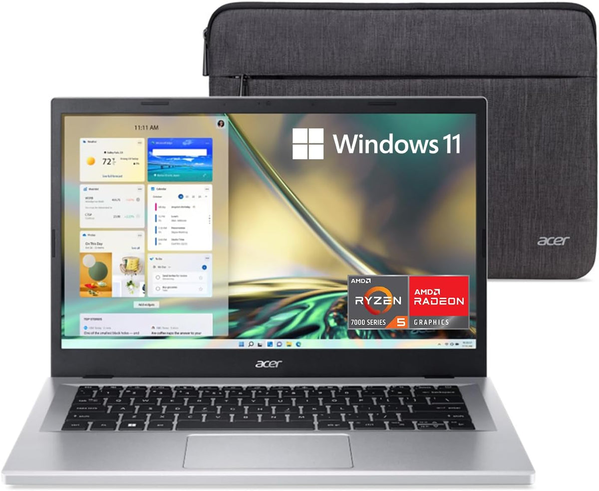 Acer Aspire 3 Laptop Laptop, Silber/Grau, 3 A315-24PT-R0UX Slim, 15.6' Full HD IPS Touch Display, AMD Ryzen 5 7520U Quad-Core Processor