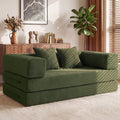 Sofa Vipbear, 160 cm, Grau, Schlaf Breit, Boneless Couch mit Schlaffunktion 2 Sitzer