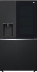 LG Kühlschrank, 635 L, Silber, GSGV81EPLL Side by Side, Klasse E, Instaview, mit Gefrierfach, Eis-, Crushed Ice- Wasserspender
