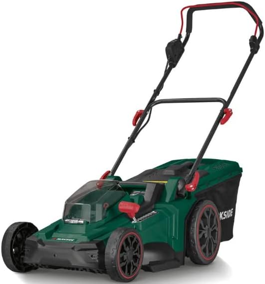 Parkside Rasenmäher, 40 V, Grün/Schwarz/Rot, Akku- PRMA 40-Li B3 ohne Akku und Ladegerät