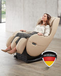 WELCON Relaxsessel, Beige, EASYRELAXX Massagesessel mit L-Shape, Knet- & Klopfmassage