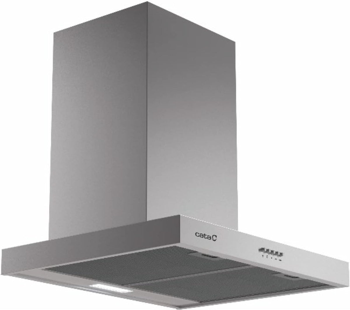 Cata Dunstabzugshaube, 270 W, 70 cm, Silber, S Plus 7010 X mit 3 Absaugstufen, mechanisches Bedienfeld, Motor M3R