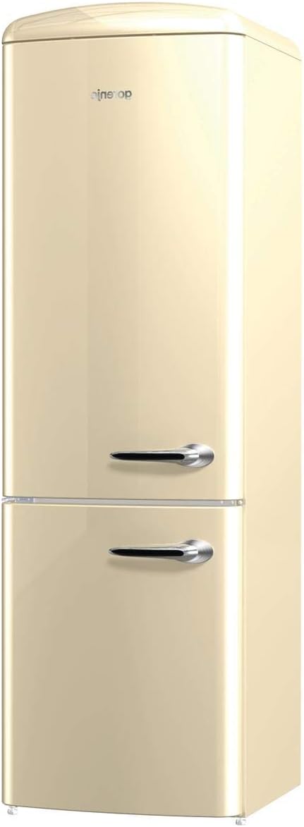 Gorenje Kühl-Gefrierkombination, 194 cm, 222 L, 80 L, Beige, ONRK 193 C-L Kühl-Gefrier-Kombination / A+++ / Höhe /