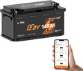 Litime Kaffeemaschine, 1792 Wh, 140AH, 12 V, Schwarz/Orange, LiFePO4 H190 Bluetooth Lithium Batterie, Energie Lithium Akku