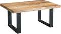 Sofa Riess Ambiente, 100 cm, schwarz/natur, Couchtisch IRON CRAFT - schwarz natur - Mangoholz
