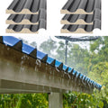 Wellplatten, 0,9 m, Weiß, Generisch Metalldachpaneele, 6-teiliges Set Wellblech-Dachpaneele, wasserdichte Dachabdeckung für Ställe
