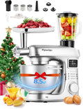 Flyseago Stand Mixers, 2000 W, 1.5 L, Silber/Schwarz, Stand Mixer 8-IN-1 8.5 Qt Multifunctional Fermentation