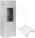 LoogCape Powerstation, Verzinkter Stahl, Glas, Silber, Räucherofen mit Kaltrauchgenerator aus verzinktem Stahl