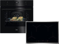 AEG Backofen, Schwarz, AB17B Set BEK43511XB + Induktionskochfeld OIO84A00XB