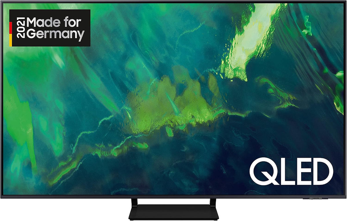 Samsung Fernseher, 75 Zoll, Schwarz, QLED 4K Q70A TV (GQ75Q70AATXZG), Quantum HDR, Quantum Prozessor 4K, Motion Xcelerator Turbo+ [2021]