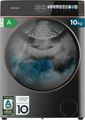 Cecotec Waschmaschine, 10 kg, Weiß, Bolero DressCode 10900 Autodose Inverter FullColor Steel A, Energieklasse A-30%