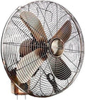 AMCaoYiLi Schreibtisch, 45,7 x 45,7 x 33 cm, 180 cm, Rotkupfer, Retro-Lüfter/Wandventilator/Luftventilatoren, langes Netzkabel