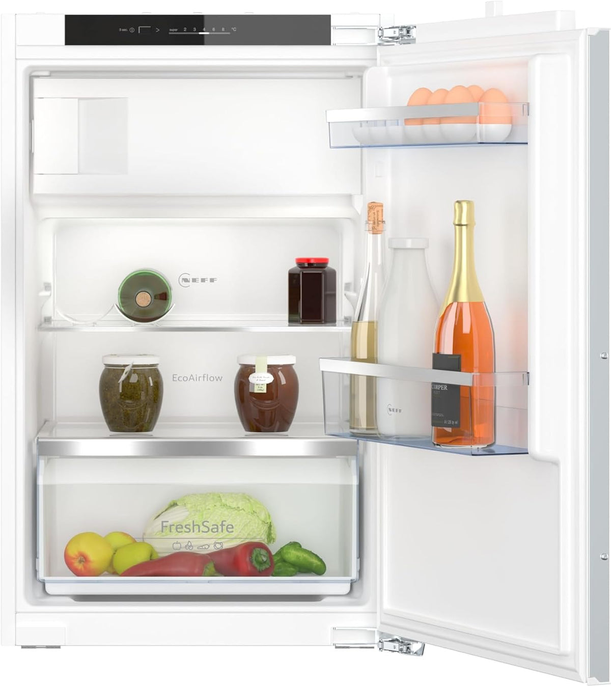 NEFF Gefrierschrank, 88x56 cm, 104l, 35 dB, 15l, Weiß, KI2222FE0, N 50, Einbaukühlschrank mit, (HxB), Kühlen, Gefrieren